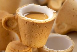 taza galleta comestible